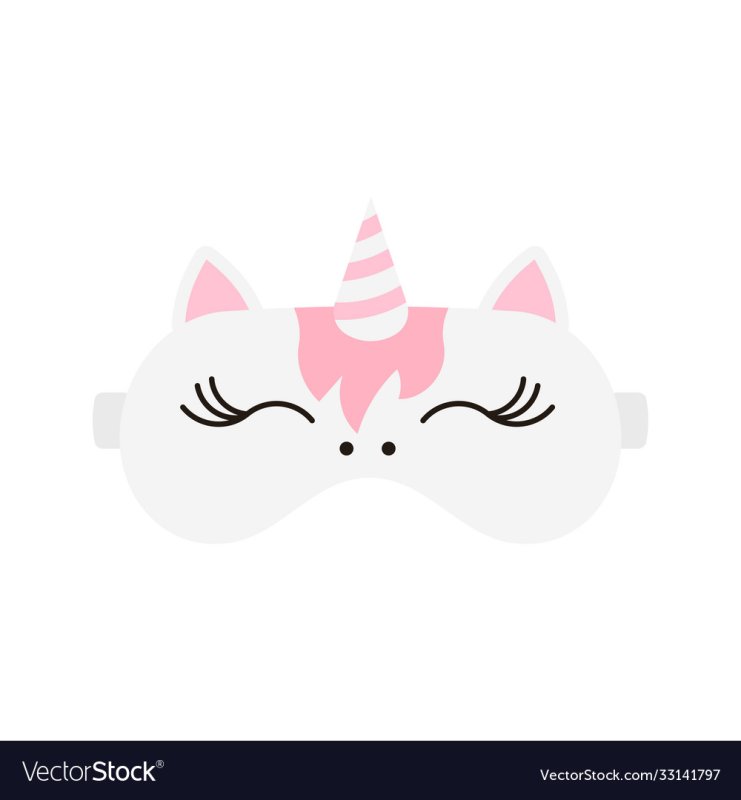 Маски для сна Единороги распечатать