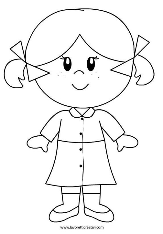 Человечек раскраска для детей