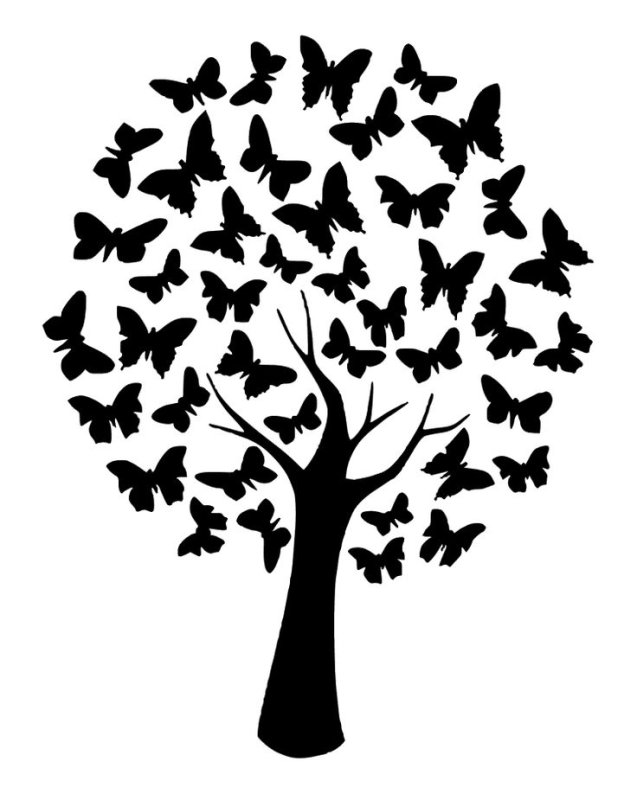 Трафареты для декора дерево