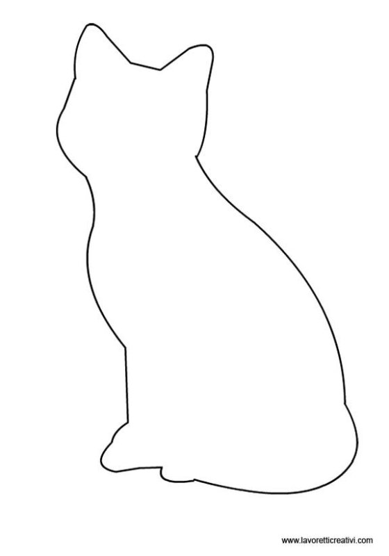 Трафарет кошки