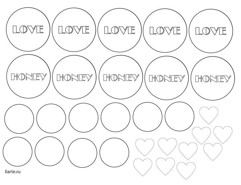 Трафарет круги для вырезания из бумаги