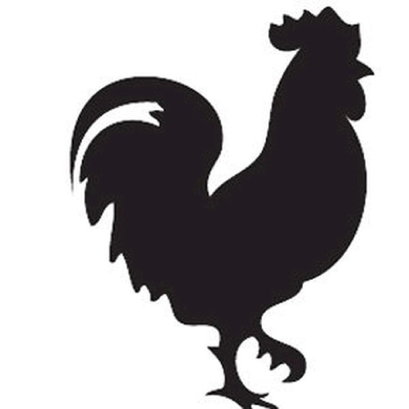 Петушок трафарет