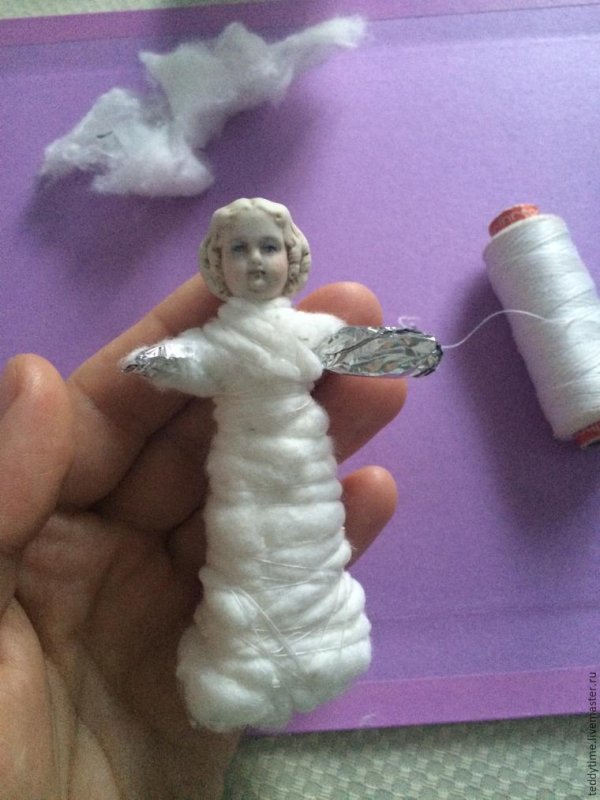 Кукла из ваты и клейстера