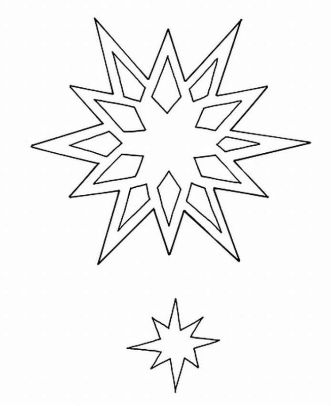 Вытынанки снежинки