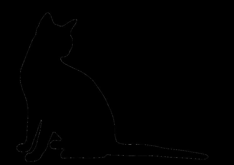 Трафарет кошки