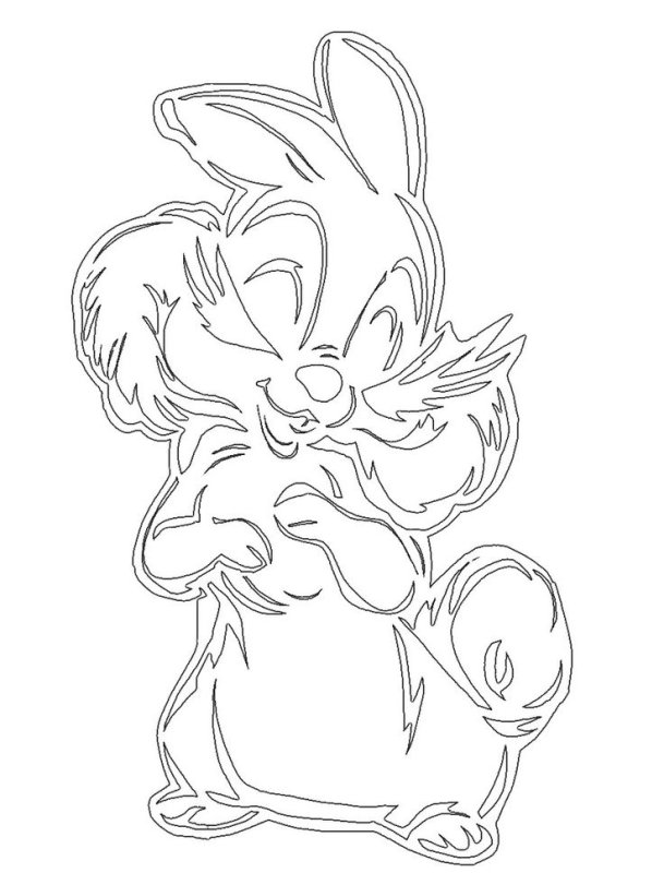 Зайчики для украшения окон