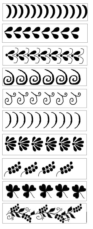Простые элементы хохломской росписи для детей