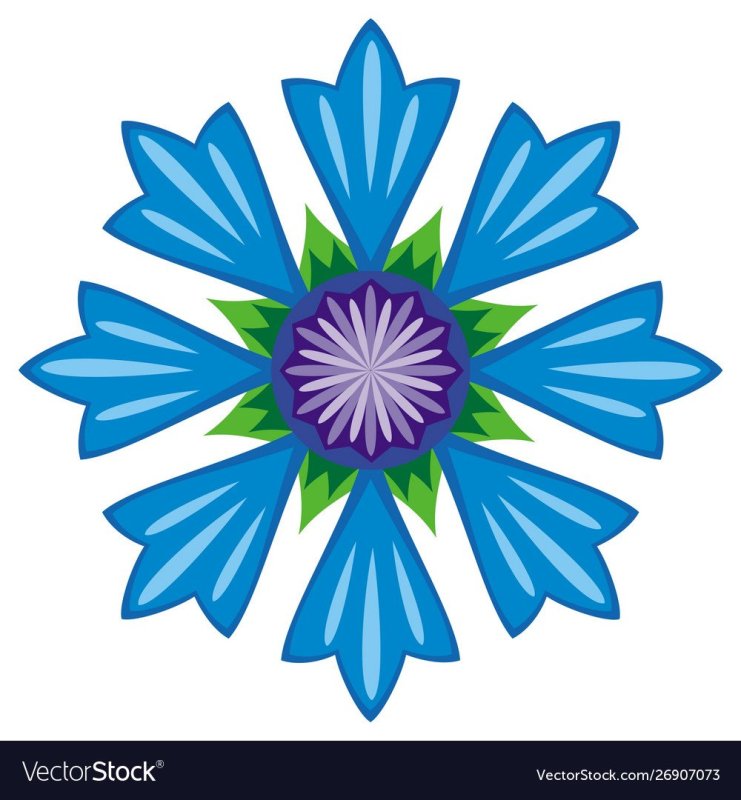 Василек орнамент