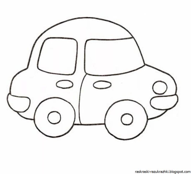 Трафарет машинки для детей