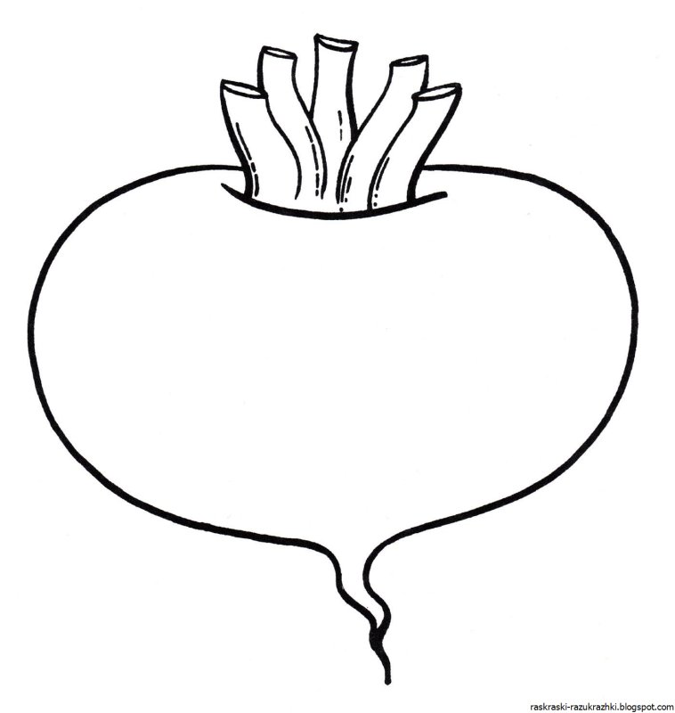 Овощи для раскрашивания