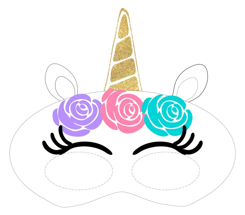 Карнавальная маска Единорог