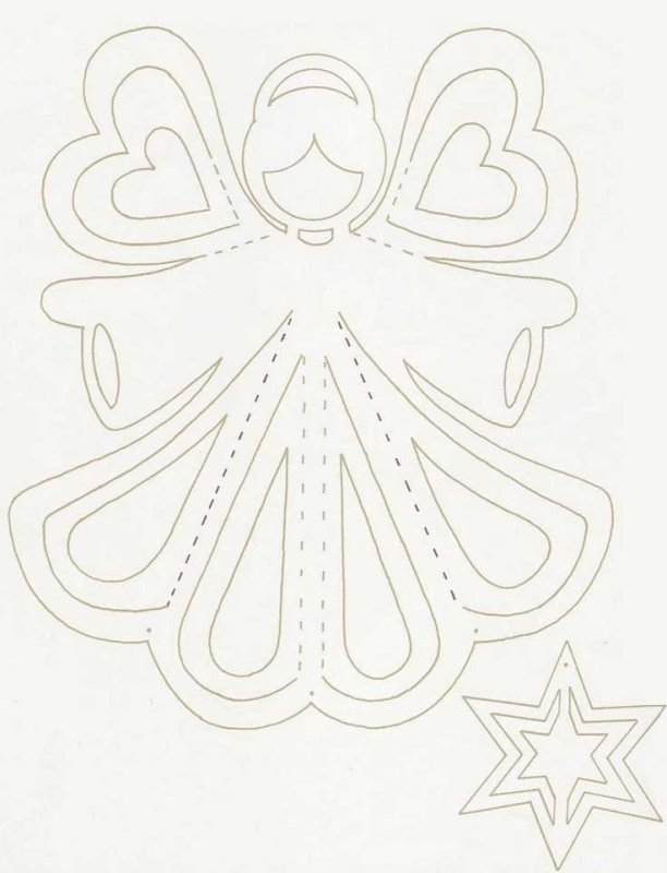 Ангелочки из бумаги