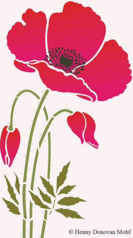 Трафарет "цветы"