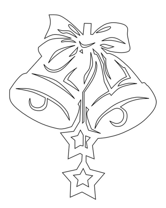 Новогодние трафареты на ок