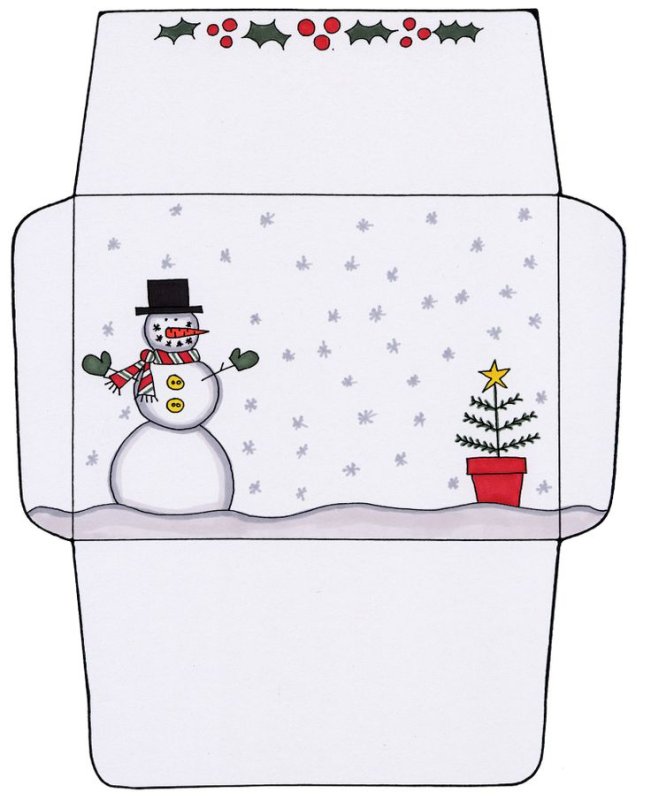 Конверт "новогодний"