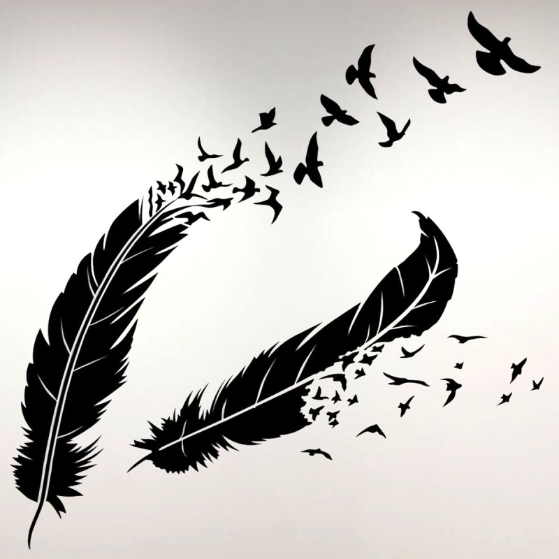 Перо трафарет для вырезания