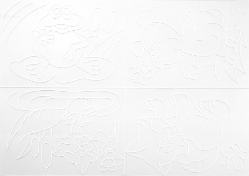 Рельефный трафарет для рисования