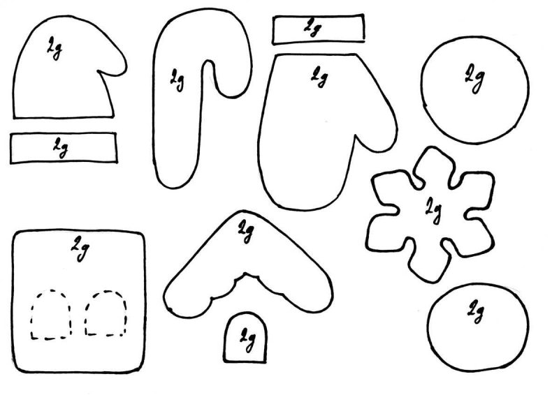 Игрушки из фетра выкройки