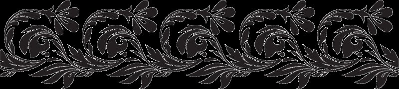 Цветочный узор в полосе