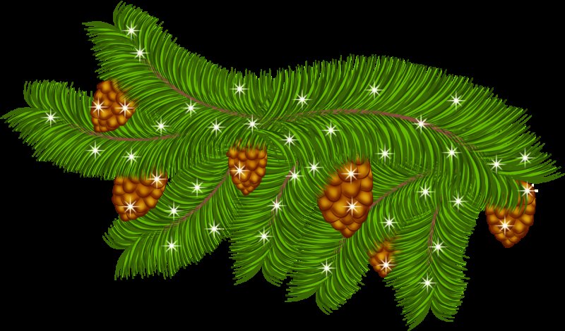 Новогодняя веточка