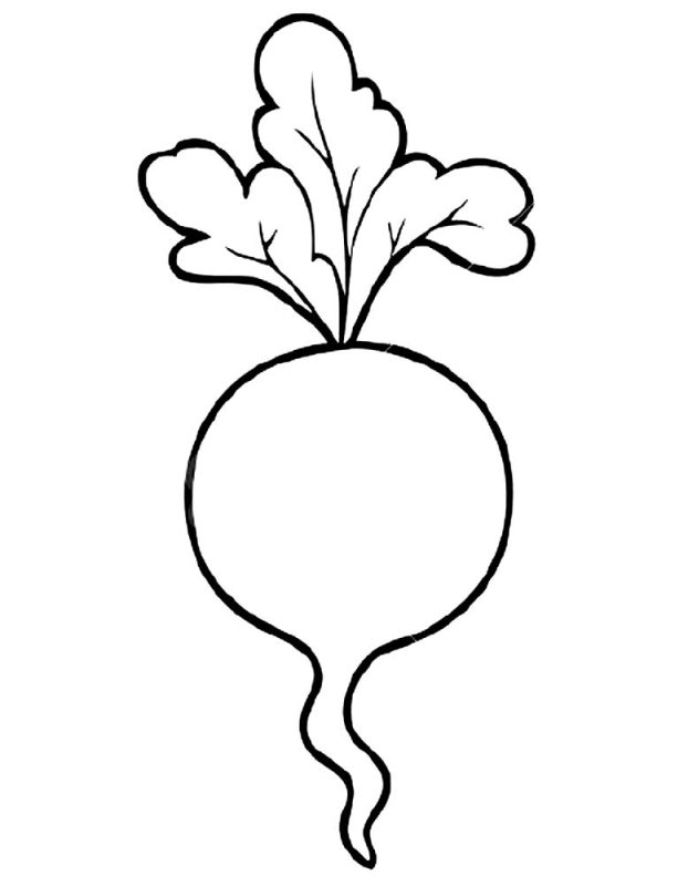 Свекла детям для вырезания