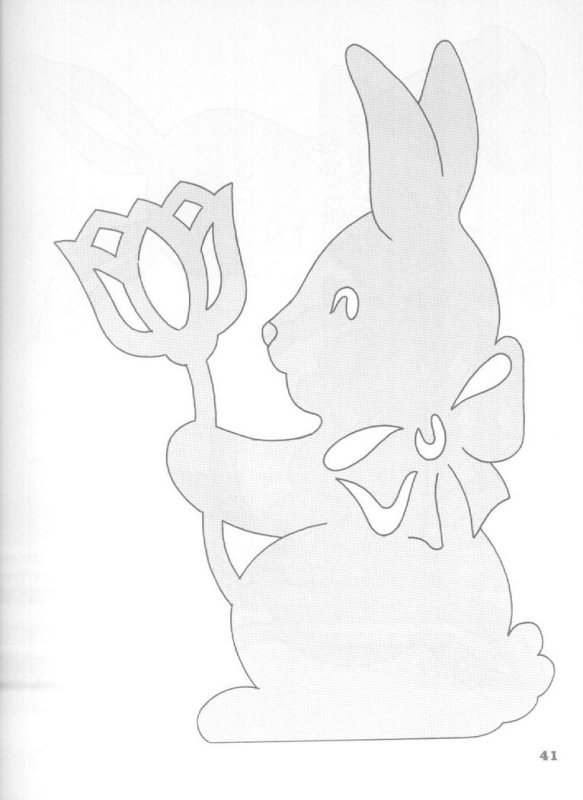 Заяц выпиливание лобзиком