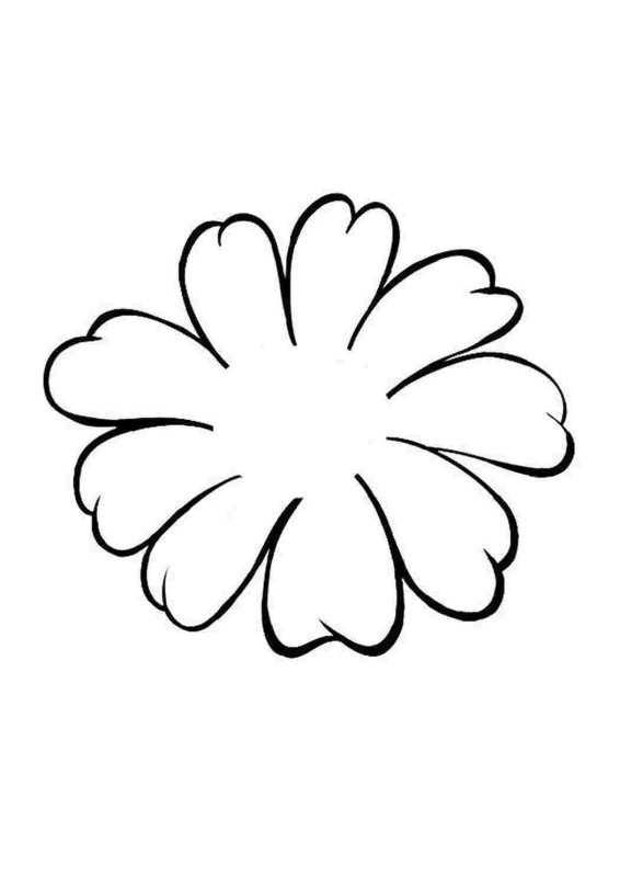 Цветы трафарет для вырезания