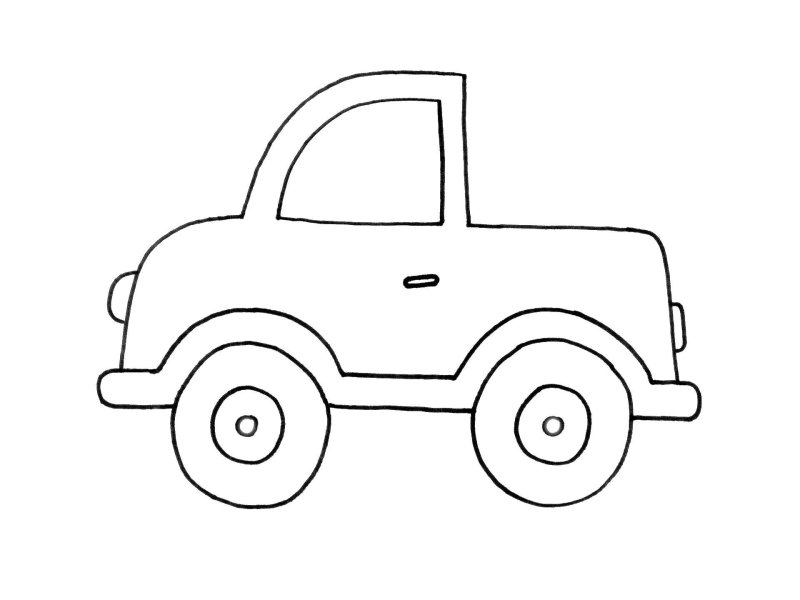 Машина трафарет для детей