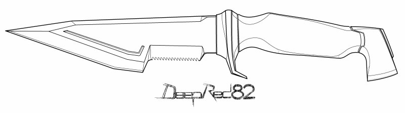 Ножи из СТЕНДОФФ 2 раскраска танто