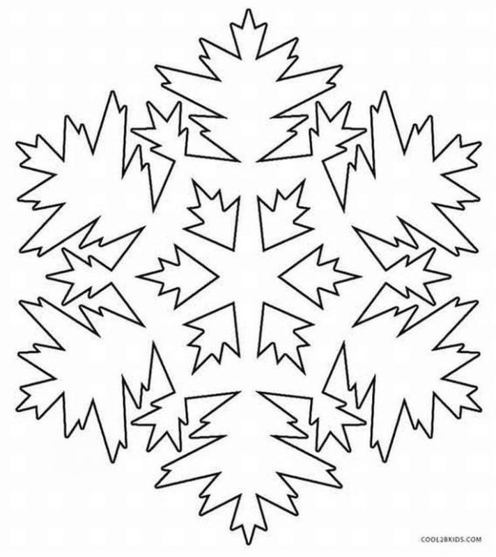 Вытынанки снежинки