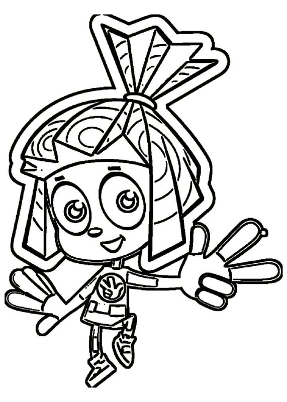 Раскраска Фиксики Дедус