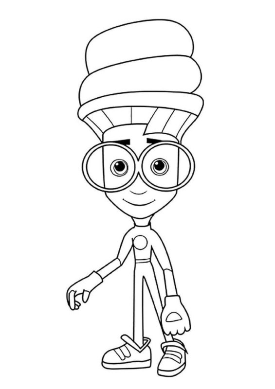 Раскраска Фиксики Игрек