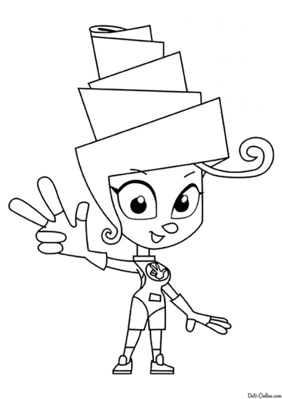 Раскраска Фиксики Файер