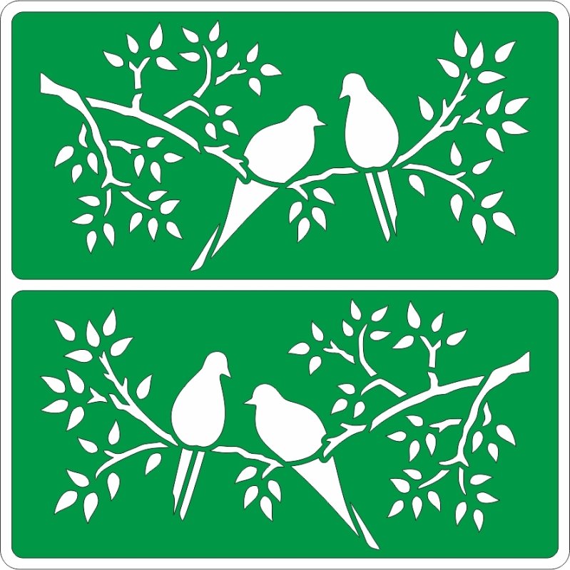 Трафареты птичек для декора