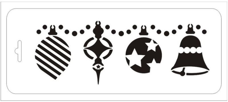 Новогодние трафареты для баллончика