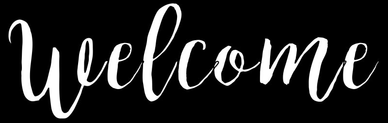 Надпись велком трафарет