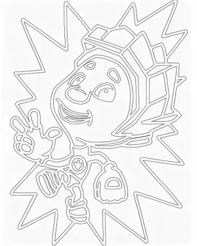 Фиксики трафарет