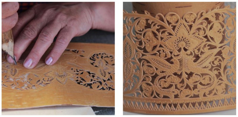 Прорезная береста