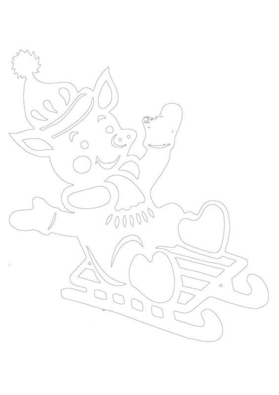 Советские вытынанки на новый год