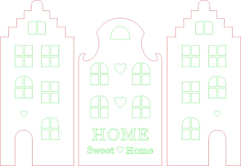 Голландские домики из картона выкройки