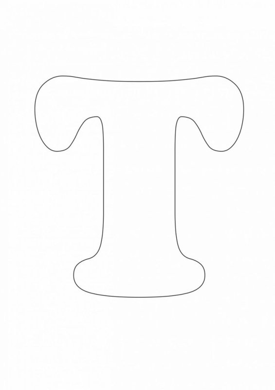 Буква г трафарет