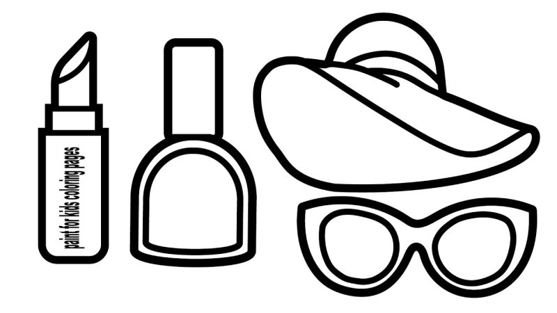 Распечатка косметики раскраска