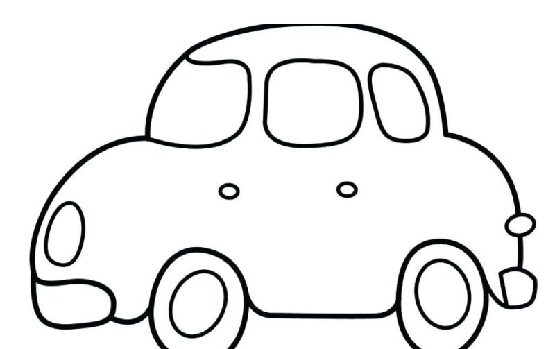 Машина раскраска для малышей