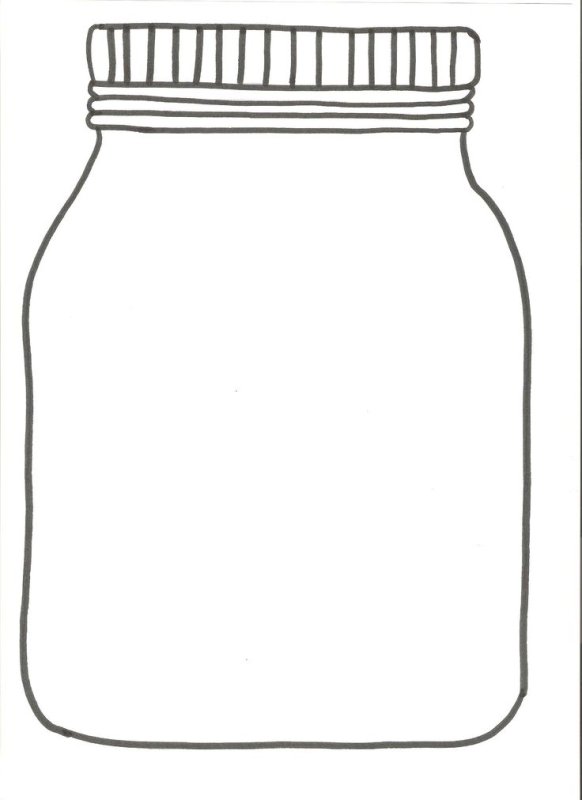 Трафарет баночки для витаминов