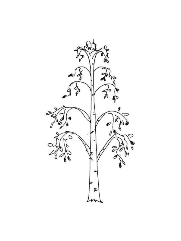 Трафарет "дерево"