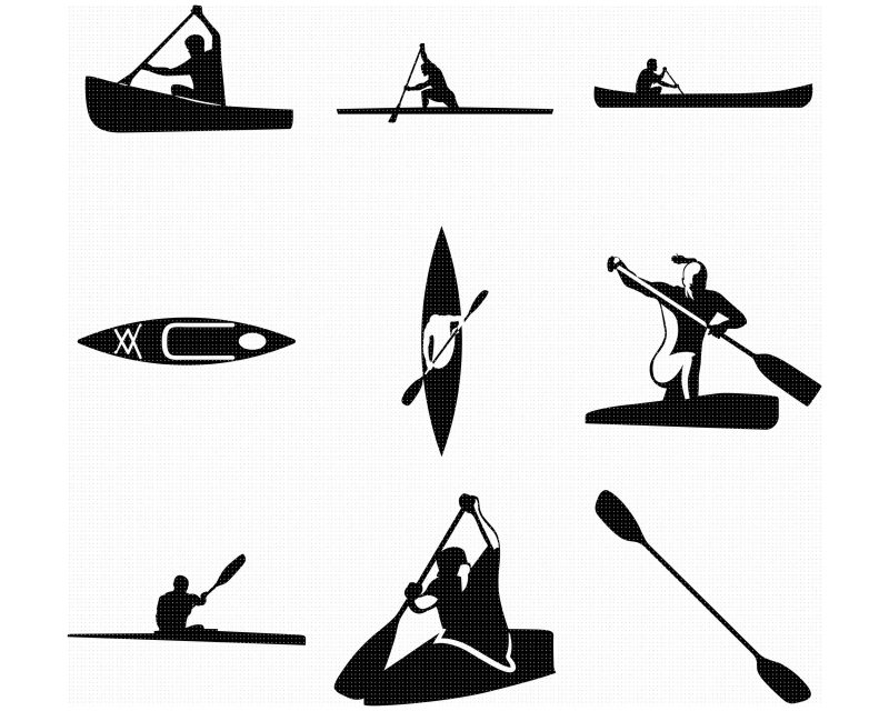 Байдарка силуэт