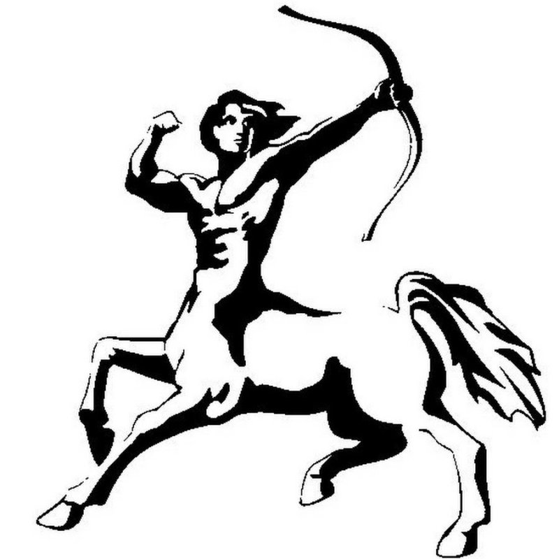 Стрелец трафарет