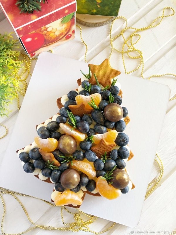 Торт елочка из медовых коржей