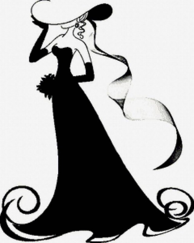 Силуэт дамы