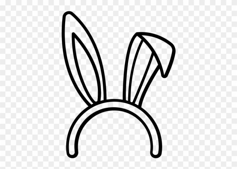 Ушки зайки контур